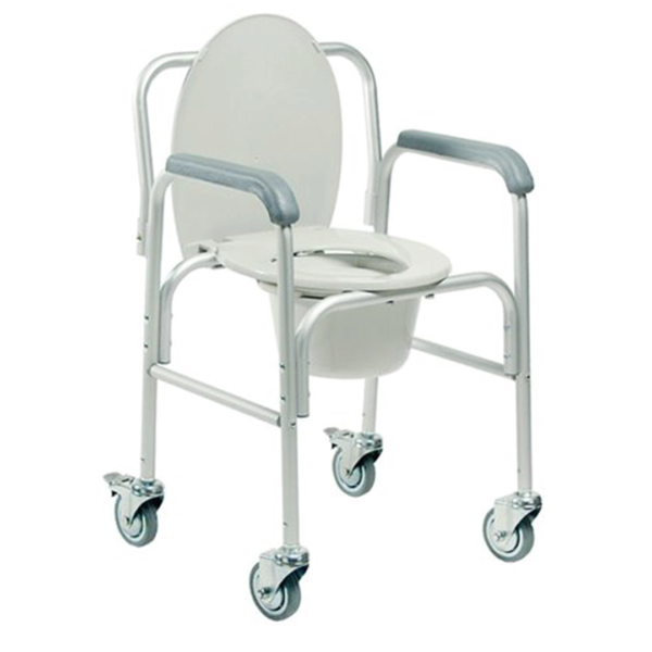 Aluminum Commode With Wheels