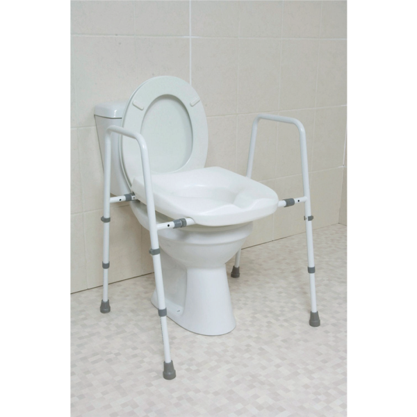 Adjustable Toilet Frame And Seat