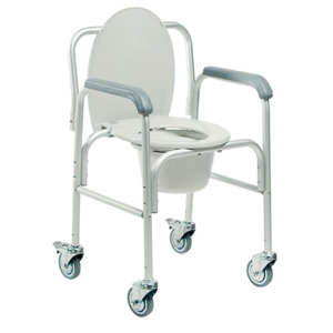 Aluminum Commode with Wheels