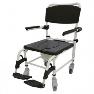 Aluminum Padded Commode (Flip)